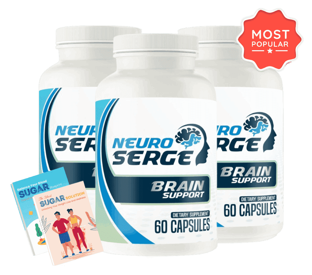 Neuro Serge 3 bottle package with free bonuses